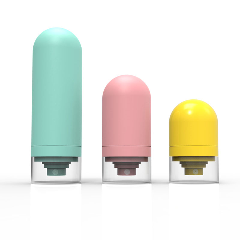 OEM/ODM 15ML 30ML 50ML ABS Headstand Airless Bottle Macaron Vacuum Lotion Bottles Sprayer Container