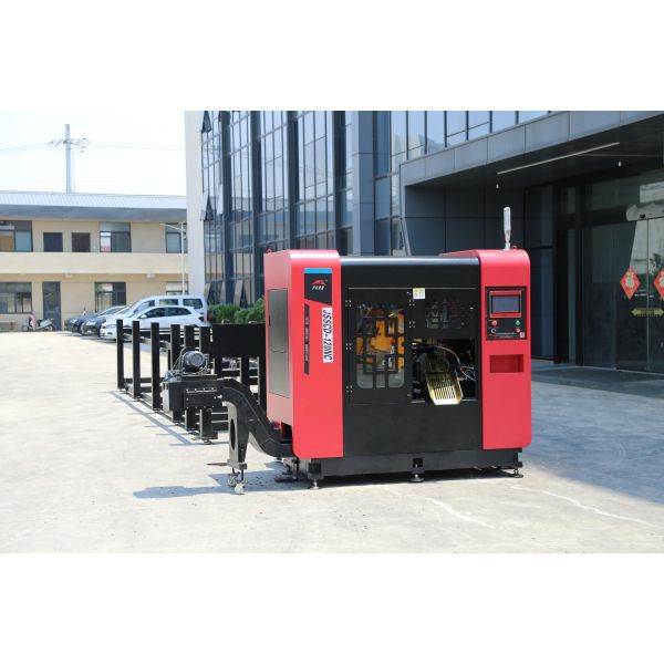 Quality Angled Push CNC Circular Saw Machine Red Black Industrial Circular Saw for sale