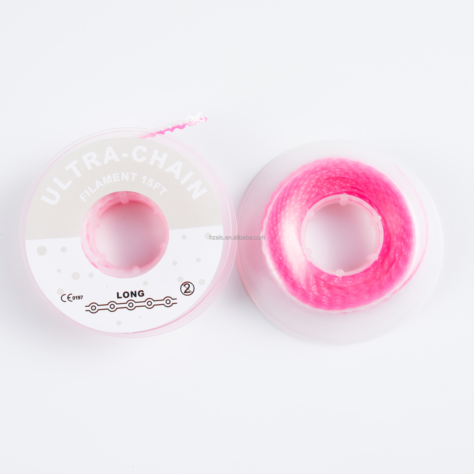 Elastic Ortodoncia Ligature Braces Band Chain Transparent Blue Pink