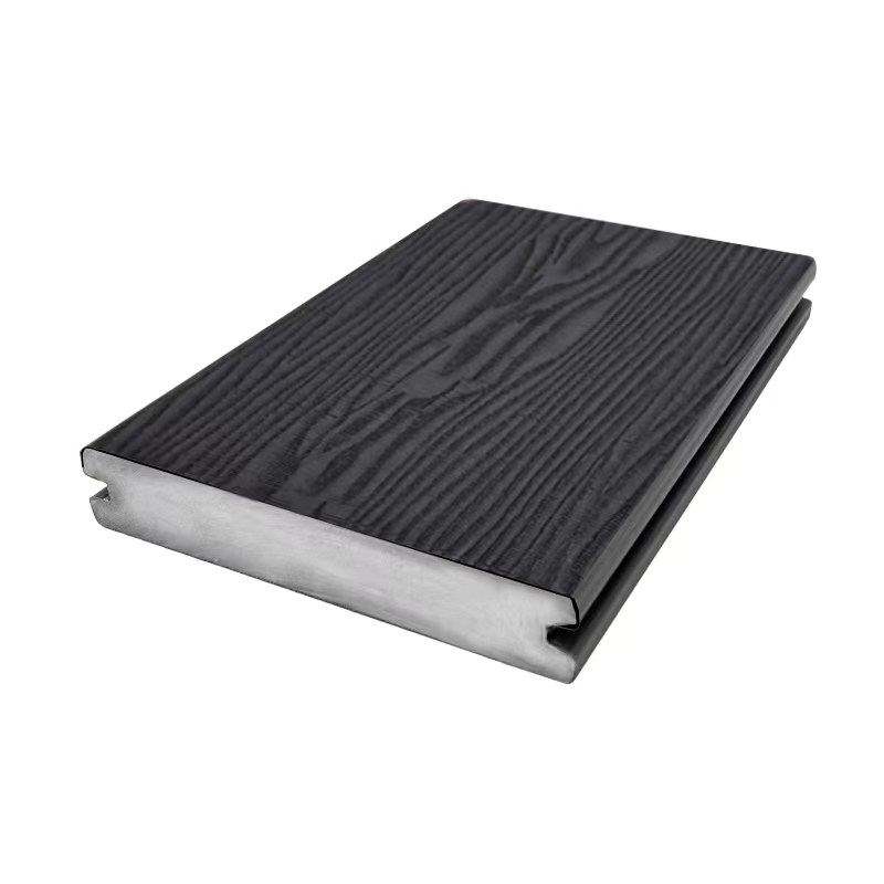 Raw Material ECO-friendly PVC Wood Plastic Composite Decking with Realistic Wood Look