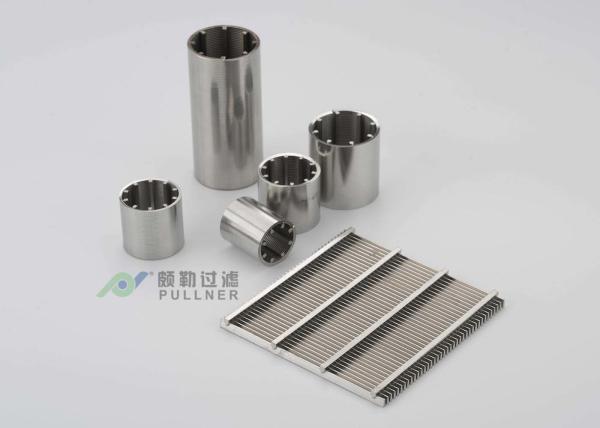 Metal Wedge Wire Stainless Steel Mesh Water Filters , Stainless Steel Membrane