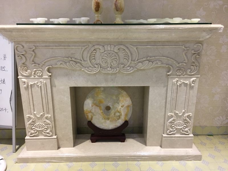 Solid Natural Stone Fireplaces Marble Decorative Fire Surround Home Decoration