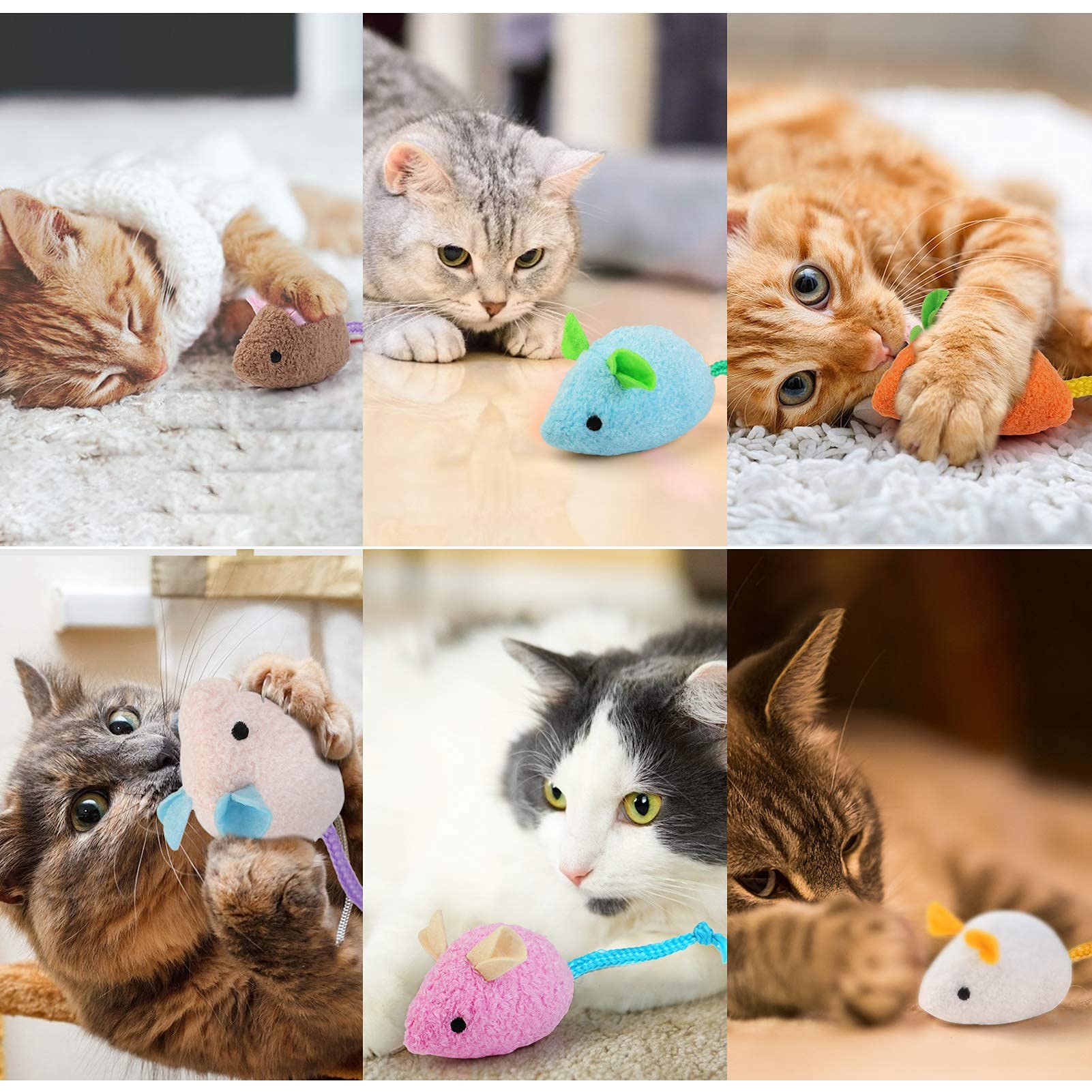 Plush Catnip Mouse Cat Toy for Interactive Indoor Cats Kitten Play Popular Style and Interactive Function