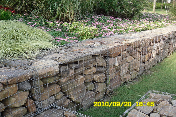 Galfan Coating Gabion Rock Box 100x100mm Mesh Boxes For Stones