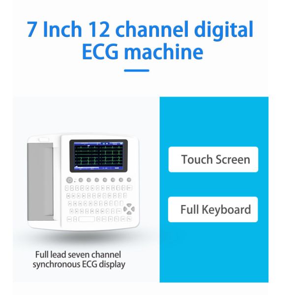 Quality Six Channel ECG Machine with Single / Multiple Leads & Internal / External Data Storage for sale