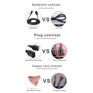 IEC C19 to C14 Power Cord 16AWG 250V 1.8m for Industrial Equipment