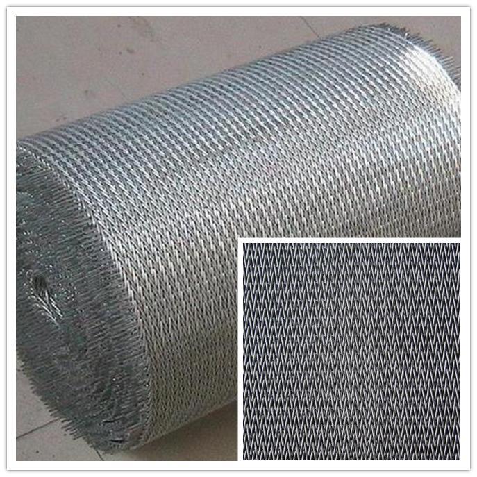 Stainless Steel Compound Weave Conveyor Belt for Muts Bolts Nail
