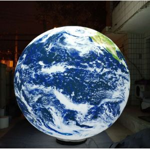 Giant Advertising Inflatable Moon Model With Led Light / Large Inflatable Moon