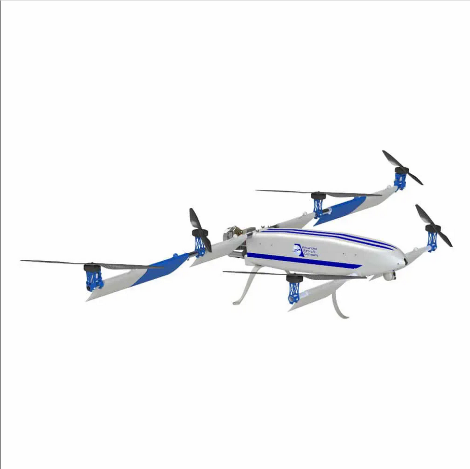 Industrial UAV Drone Aircraft Two Stroke Gasoline Engine Balanced By Battery Power