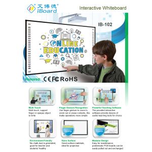 Ceramic/smooth Glossy Plastic Surface IR Interactive Whiteiboard Smart Touch