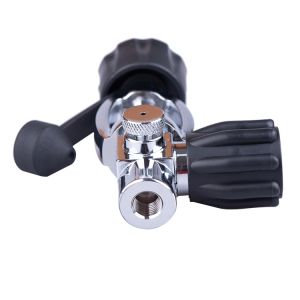 Yoke Filler Valve with purge for Scuba Diving Inlet 1/4NPT, Outlet CGA850 Yoke,