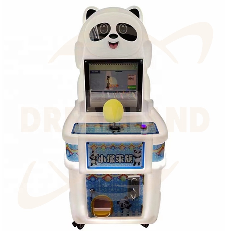 Dreamland Panda Design Children Arcade Machine Coin Operated Car Racing Game Machine For All Ages Kids