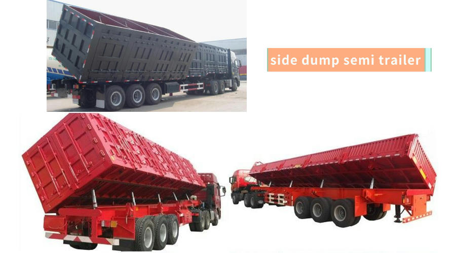 Low Bed Deck Dimension of 12000X2500X1500mm Dump Semi Trailer for Australia Market