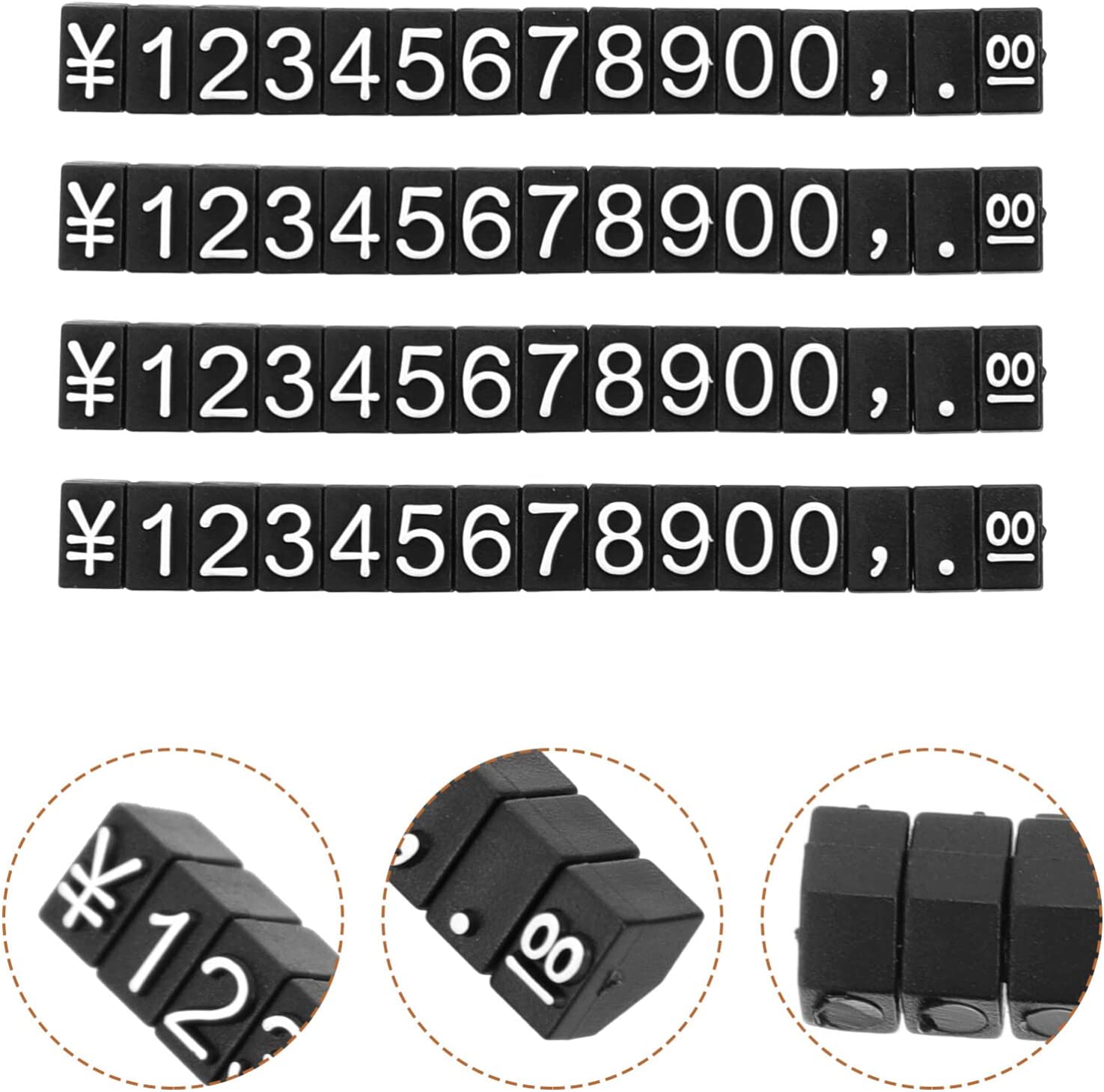 Convex Digital Metal Jewelry Display for Luxury Pricing 5*3