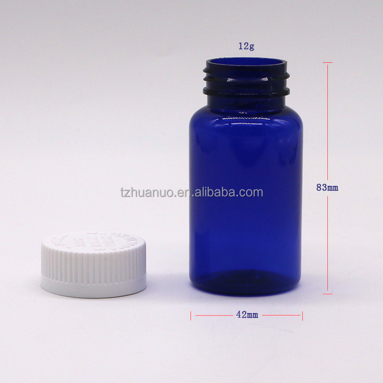75ml Round Shape PET Plastic Bottle with Screw Cap and Custom Label Printing Service