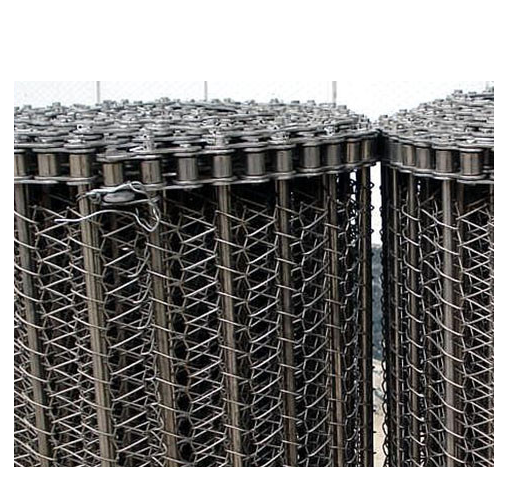 China 304 Stainless Steel Hinged Balanced Spiral Mesh Conveyor Belt for Stable Conveying in Food and Chemical Industries on sale