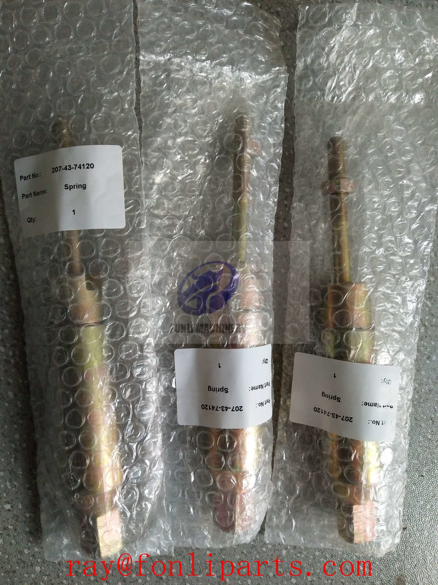 Good quality KOMATSU pc200-7 pc300-7 excavator fuel control spring 207-43-74120