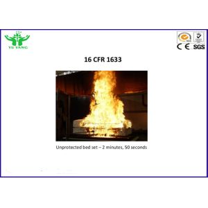 CFR1633 Mattresses Flammability Testing Equipment For Open Flame