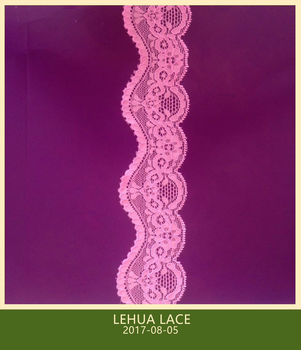 Hot Selling and nice quality Nylon Spandex Stretchy Brazil Lace from China