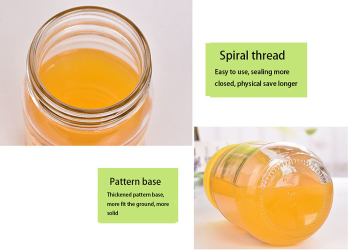 300ml 500ml 750ml Glass Honey Jars / Honey Packaging Containers