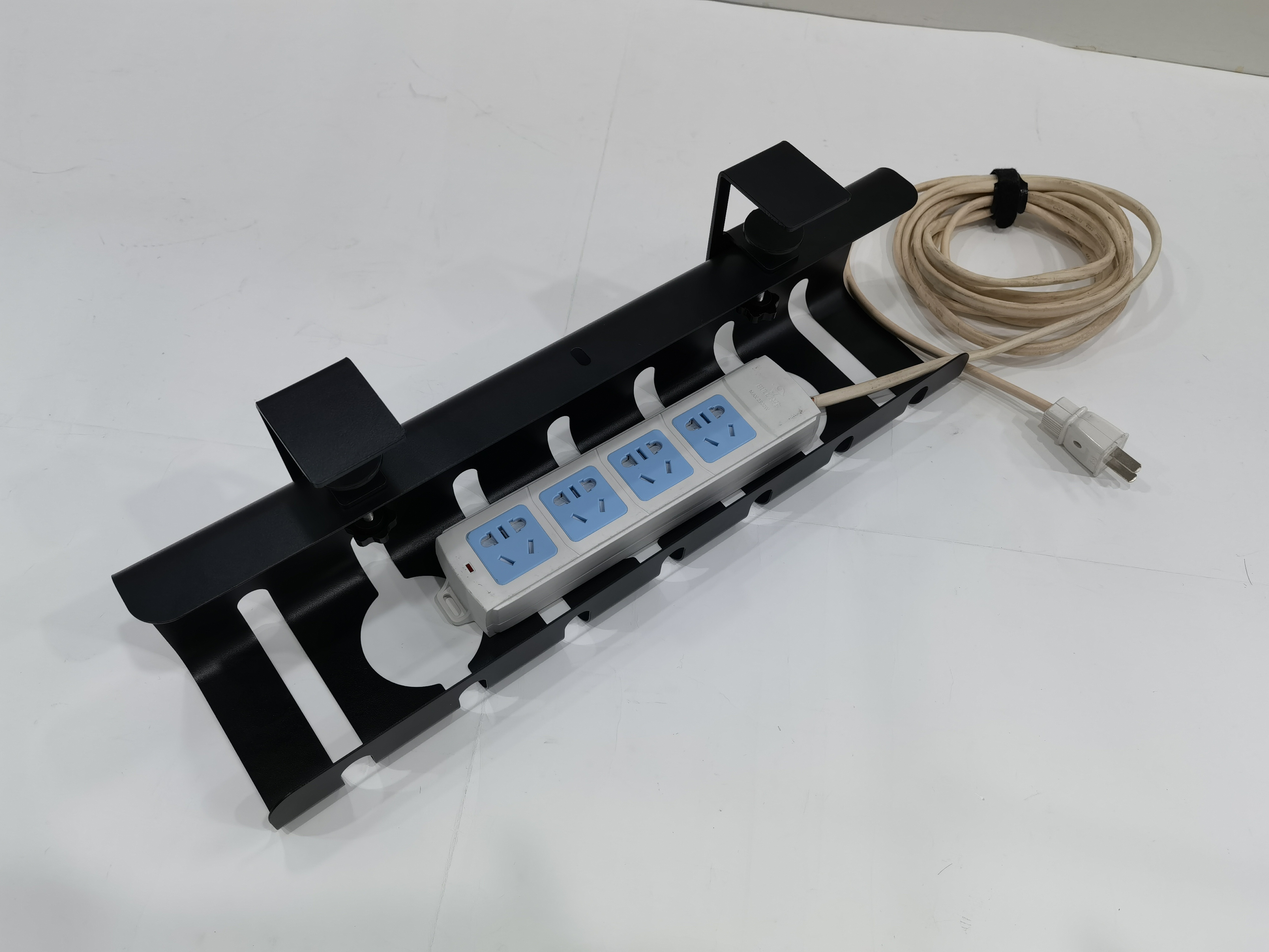 Under Desk Cable Storage No Drill Wire Management Power Strips Basket for Office 1.6kg