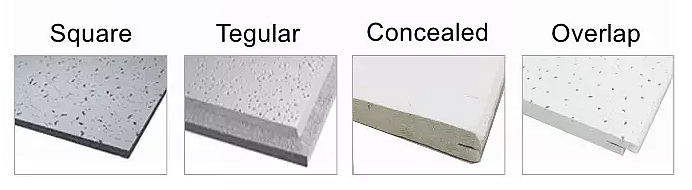 600x600mm Acoustic Mineral Fiber Ceiling Board Tiles with Hole Surface