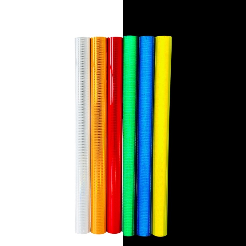 Long Lasting High Visibility Diamond Retro Reflective Film For Traffic Signs