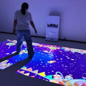 Interactive Floor Projection Machine for Schools and Kids