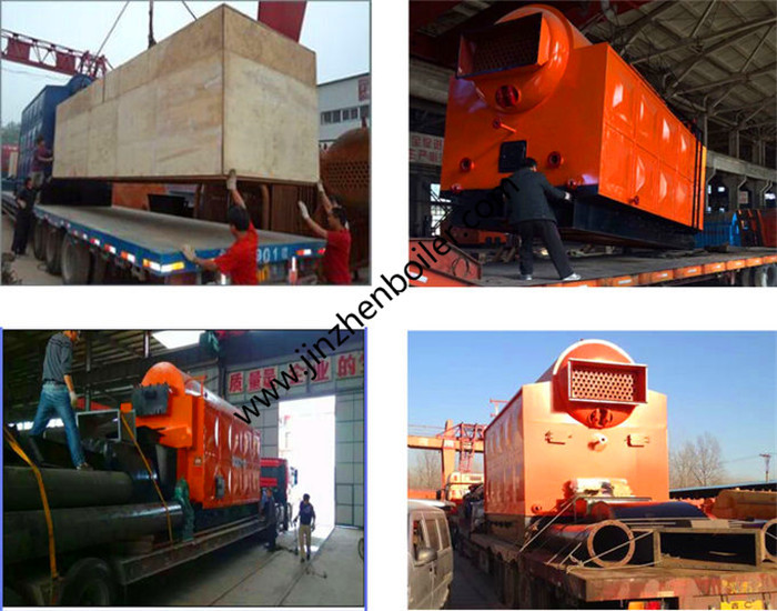 Industrial 6 Ton Wood Chip / Coal Fired Fired Steam Boiler Used For Textiles Mill