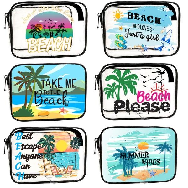 Transparent Makeup Bag, PVC Large-capacity Cosmetic Bag, Travel Storage Bag,