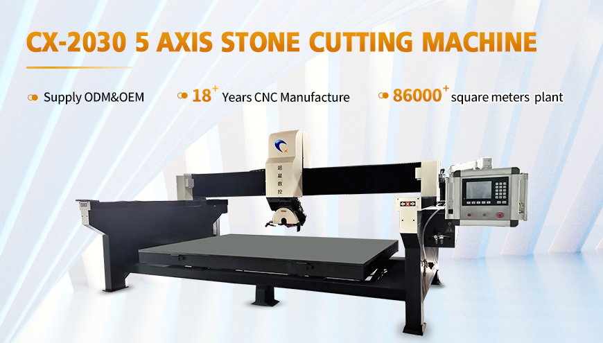 5 Axis Cnc Marble And Granite Bridge Saw Cutting Machine For Natural Rock Carving