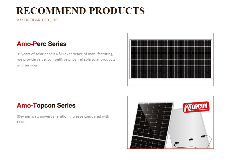 Amosolar Mono Solar Panels 525-550W The Ultimate Solution for Your Solar Applications