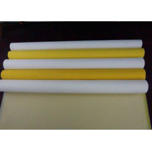 Plain Weave Screen Printing Mesh Material Silk Screen Mesh Roll White / Yellow