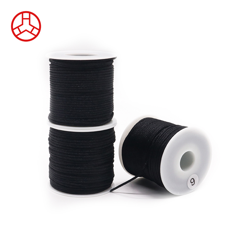 Spun Yarn Type Polyester Rat Tail Thread for Durable Knotting and High Wear Resistance
