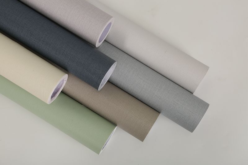 Modern Design Style 60cm Green Beautiful Bedroom Wallpaper Roll Plain Pattern Self Adhesive Decorative Wallpaper for Rooms