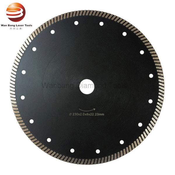 230mm Continuous Turbo Hot Pressed Sintered Diamond Saw Blades