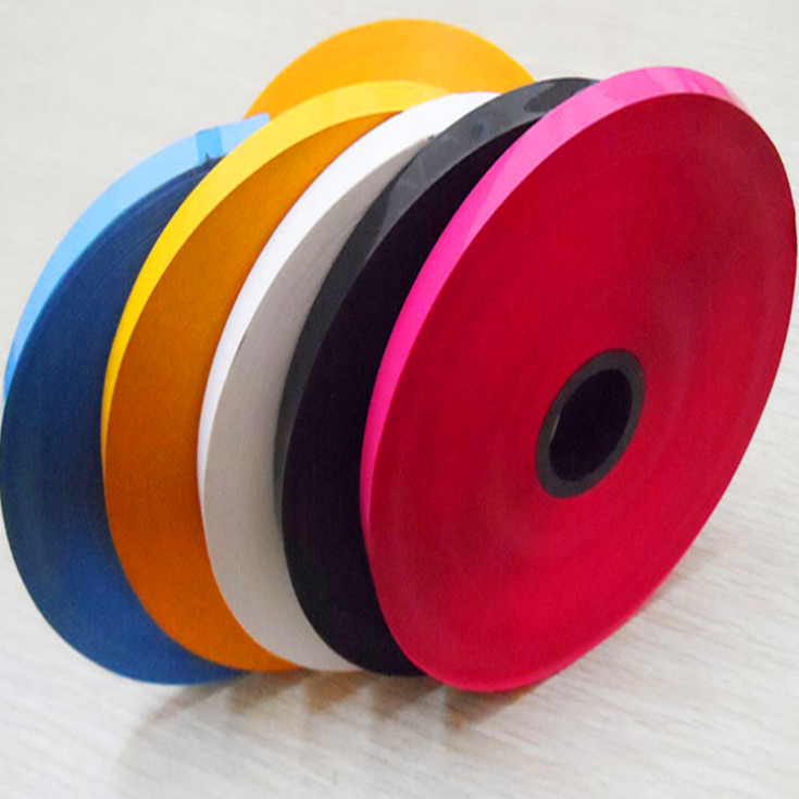 White Colored 10mm*12000m High Adhesive Hot Stamping Foil Ribbon For Cable&Pipe Marking Tape Date Coder