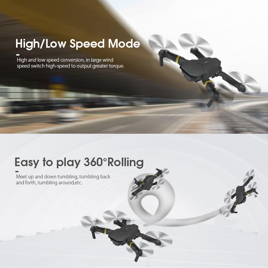 E58 Drone Radio Control Toy High Hold Mode Quadcopter for Kids One Key Return Drones