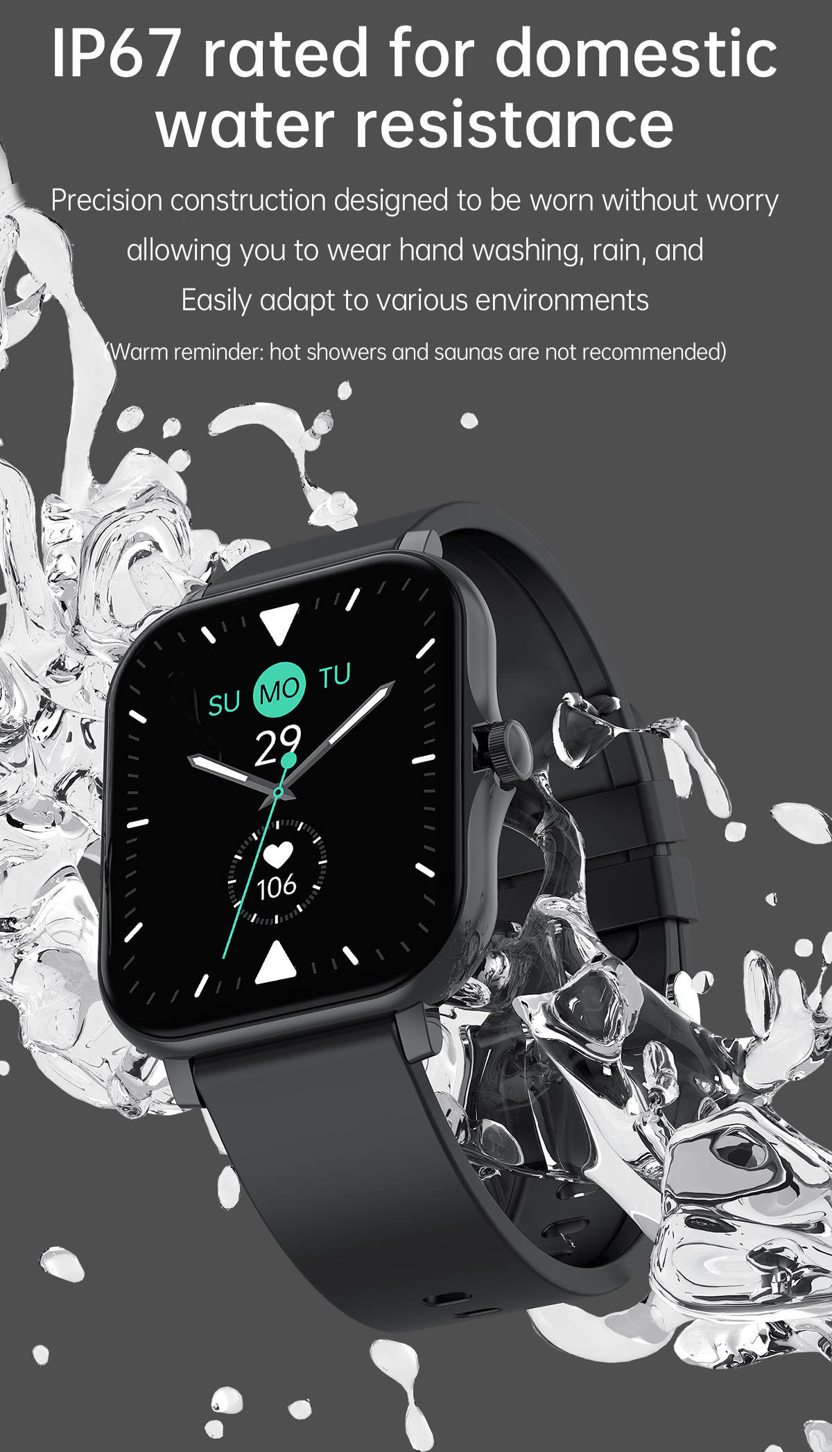 RTL8762CK Step Mileage Sport Smartwatch Calorie Consumption For Men