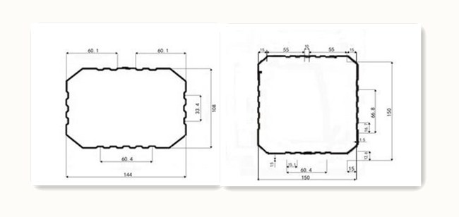 High Grade Metal Down Pipe Roll Forming Machine With Chain Or Gear Box Driven System