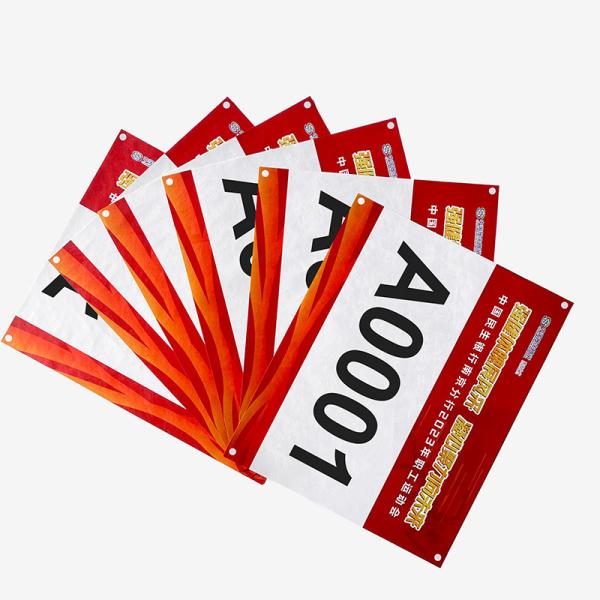 Custom Bib Numbers For Kids And Adults Tyvek Paper Race Biking Marathon