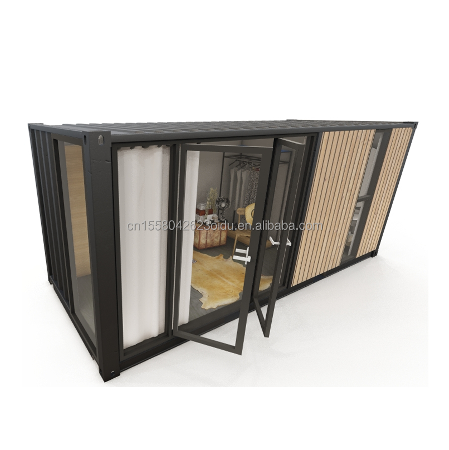 Modern One-Storey Container Houses Luxary Style Tiny Wooden Prefab Buildings for Hotels Apartments Villas or Cabins