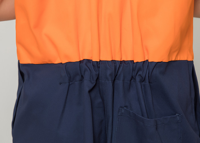 Double Stitching Safety Work Clothes High Visable Orange Jacket Bib Pants Suit