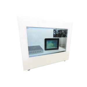 Remote Control Indoor Transparent LCD Showcase 24" 0.4845X0.4845 Pixel Pitch