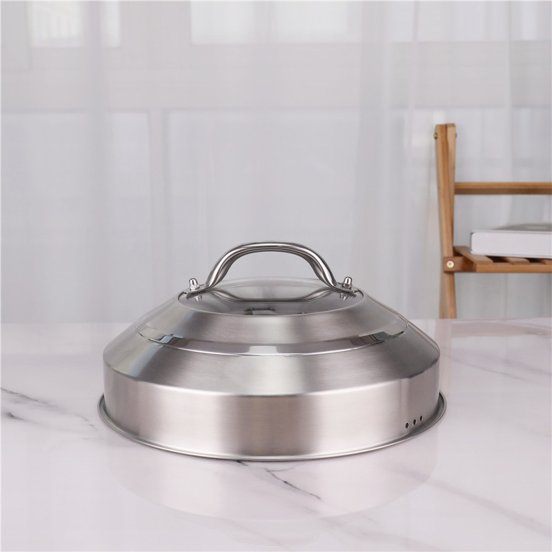 30cm Stainless Steel Double Bottom Cookware Steamer Pot Set