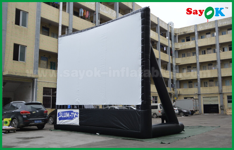 Inflatable Backyard Movie Screen Outdoor Inflatable Movie Screen Oxford Cloth Material WIth Frame For Projection