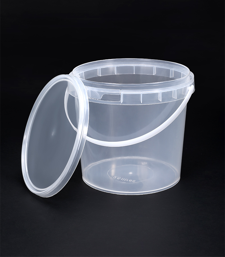 Round Plastic Bucket 500ml for Candy Popcorn Cookie Storage