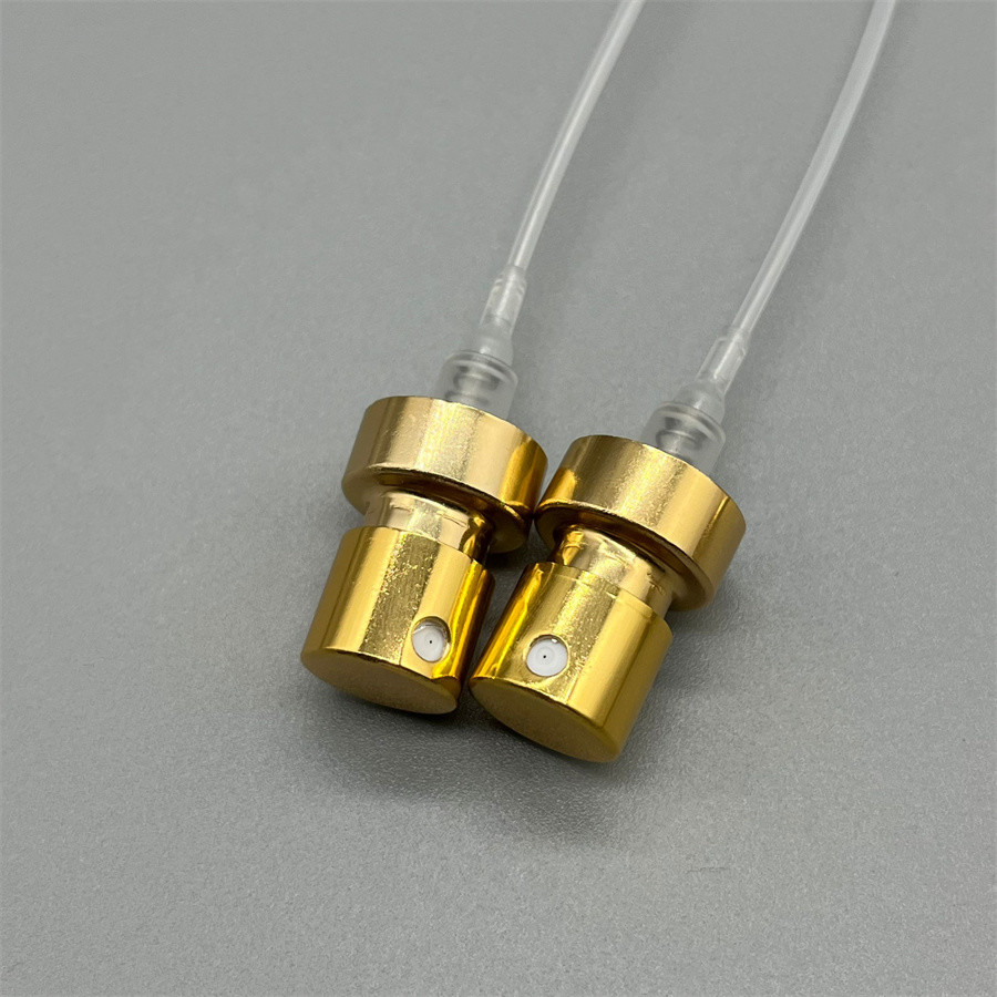 Elegant Gold Perfume Spray Aerosol Valve for Cosmetic Fragrance Dispensing And Packaging