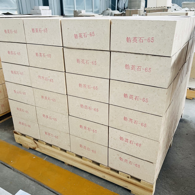 33% SiO2 65% ZrO2 High Density Zircon Brick for Glass Furnace Front Wall and Superstructure