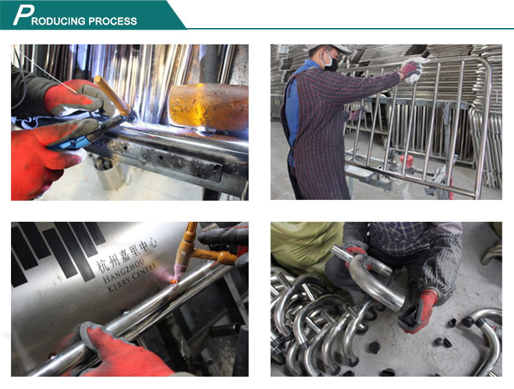 Australia Standard Crowd Control Barriers 25mm tubing for concert